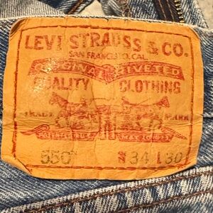 Levi's Authentic Indigo Straight Jeans